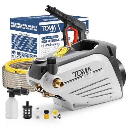 เครื่องฉีดน้ำแรงดันสูง TOMA JAPAN รุ่น KR-99U-PRO 400 บาร์ 3800 วัตต์_7